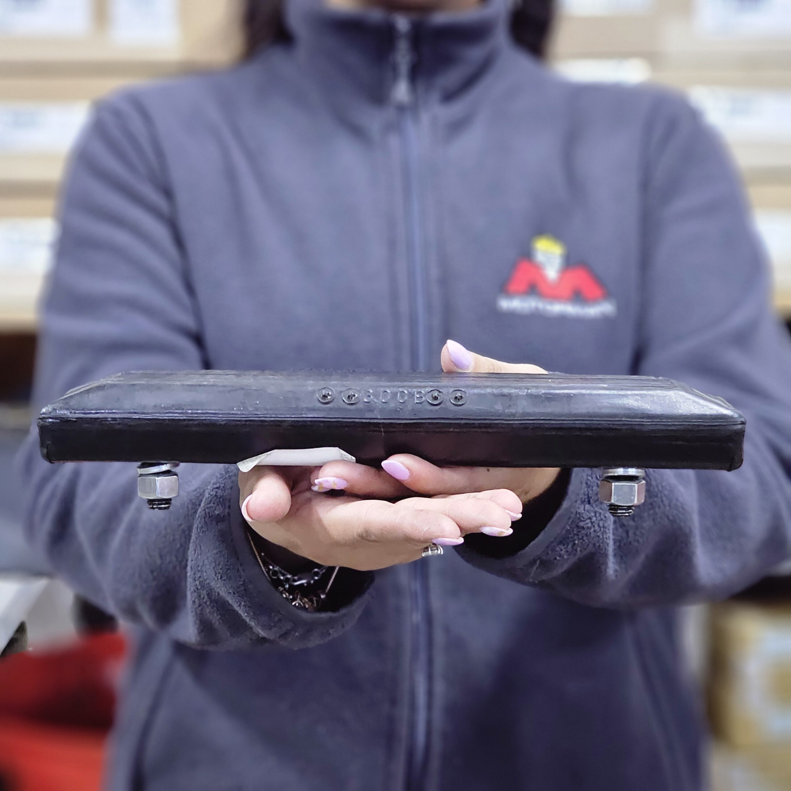 ZAPATA DE GOMA 230B PARA ORUGAS METALICA DE 230MM MTQ