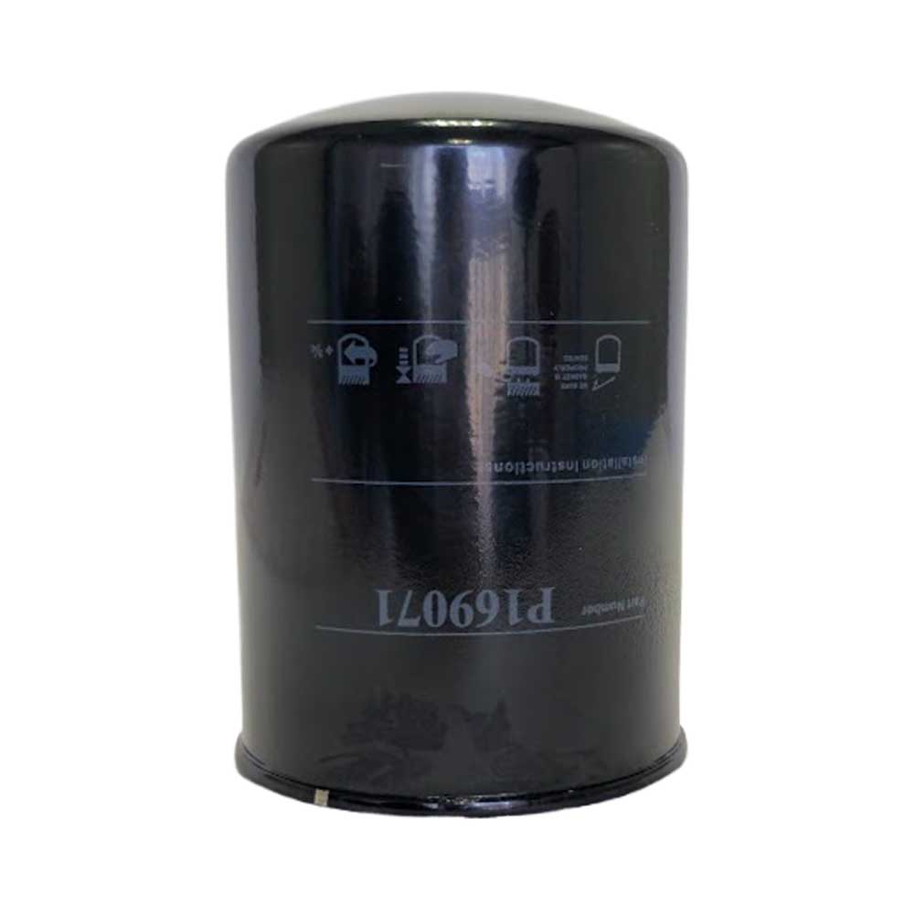 Filtro de aceite Donaldson P169071 spin-on full-flow vista frontal