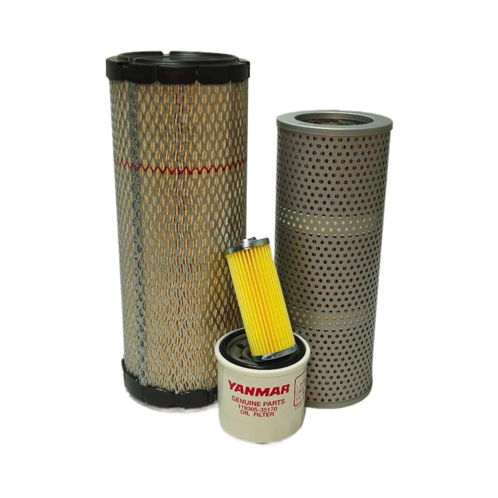 Kit completo de filtros 500 horas para miniexcavadora Yanmar ViO20