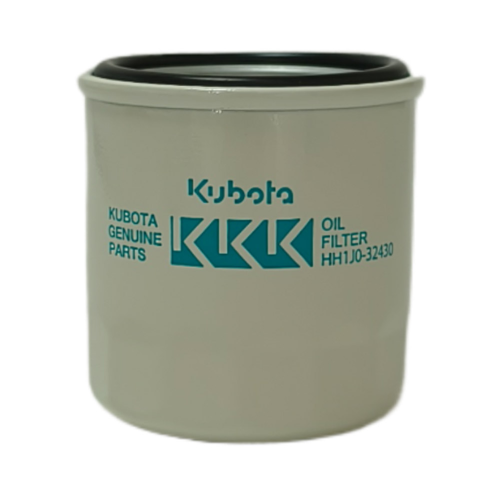Filtro de aceite Kubota HH1J0-32430 fondo blanco