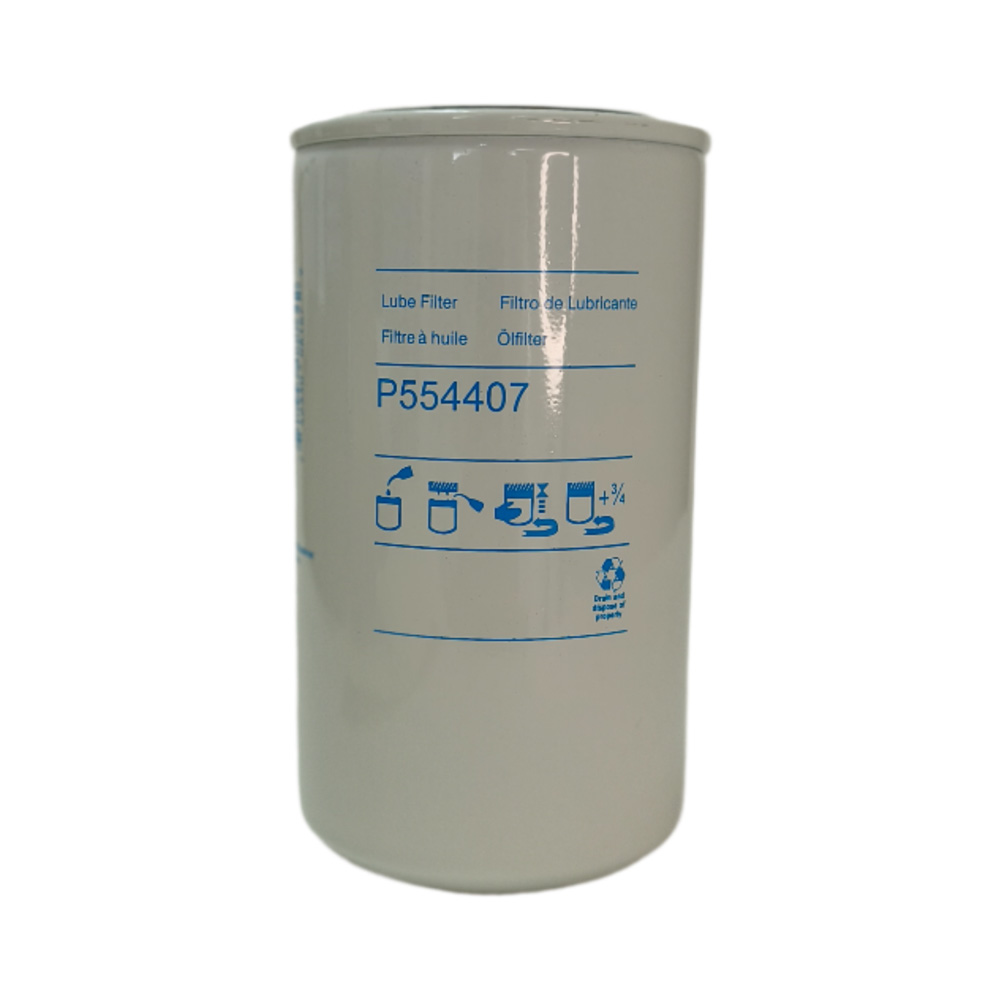 Filtro de aceite lubricante MTQ P554407 para motores diesel.